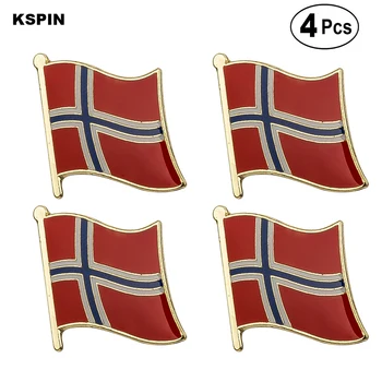 

Norway Flag Pin Lapel Pin Badge Brooch Icons 4PC