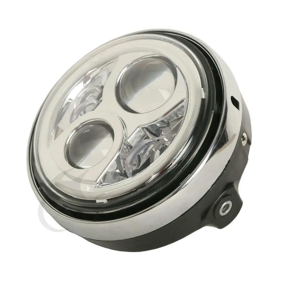 Motorcycle 7" Round LED Headlight Lamp For Honda CB 400 500 1300 Hornet 250 600 900 VTR 250