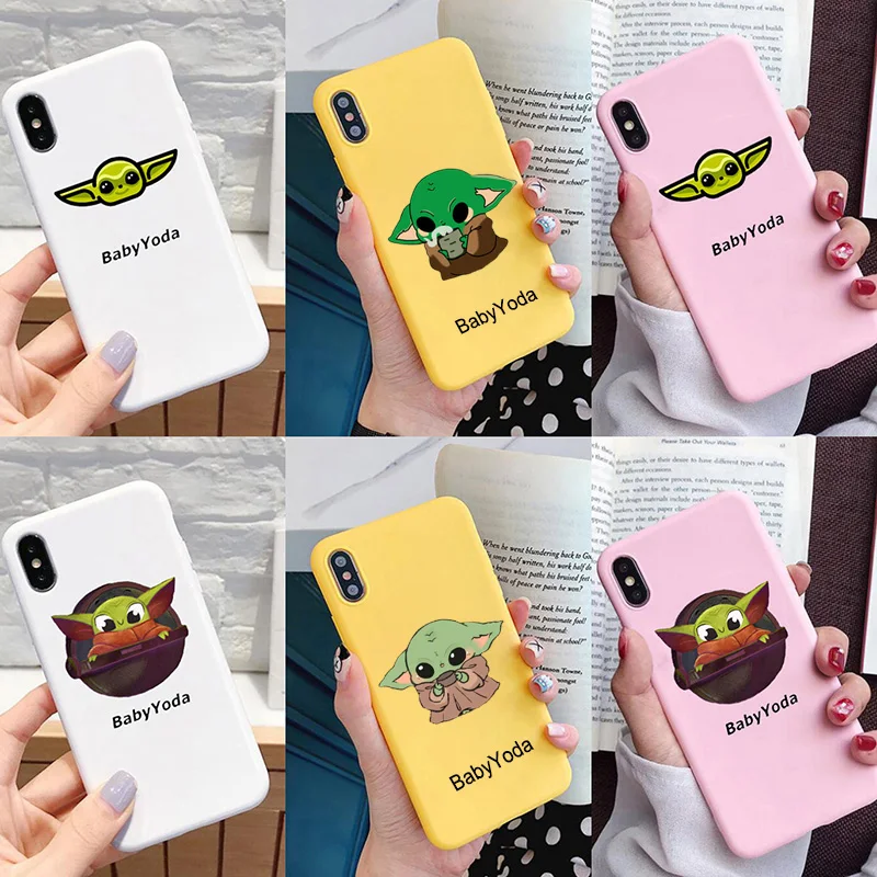 Милый детский чехол Yoda для samsung Galaxy S10 S9 S8 S7 S6 Plus Lite edge Мягкий силиконовый чехол для телефона