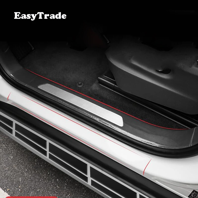 Для Kia Rio 4 X-line защита для автомобильной двери бампер нано резиновый протектор порога наклейка нано аксессуары для стайлинга автомобилей