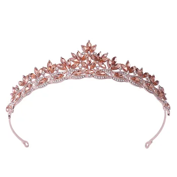 

Charmelry Crystal Hairband Queen Bridal Tiaras Crown Rhinestone Diadem Pageant Veil Tiara Headband Wedding Hair Accessories