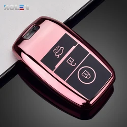 Premium Soft TPU Car Remote Key Case Cover - Sleek Protective Shell (Pink only case)