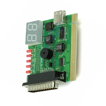 

PC Motherboard Tester Desktop Display Computer USB Analyzer Post Error Code Notebook Diagnostic Card PCI Digital With Light