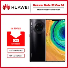 Huawei Mate 30 Pro 5G MobilePhone 8GB RAM 256GB ROM Android 10.0 SuperCharge SuperSensing Camera Sense