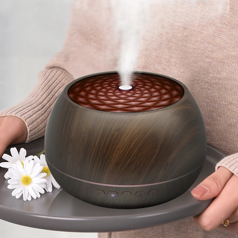 1000ml Multimedia Anion Essential Oil Diffuser With 7 Color Light Air Purify Wireless Stereo