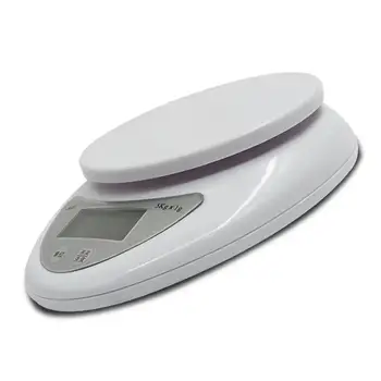 

Bo5 Food Food Baking Scales Mini Compact 5Kg/1G Kitchen Electronic Scales Home Glass Kitchen Scale Balck