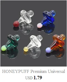 HONEYPUFF премиум стекло Carb cap Dabber воск масло папа инструмент 4,7 дюймов ручка Carb cap Dabbler кварц Banger Стекло Курительная Водопровод