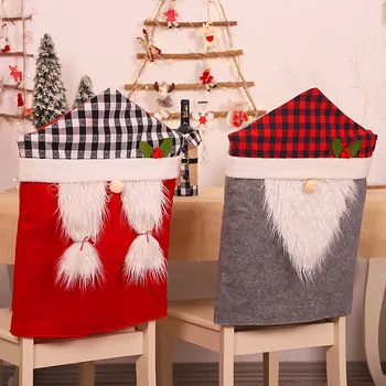 

Santa Claus Chair Cover Christmas Chair Set Christmas Decorations for Home Christmas Ornament New Year Decor