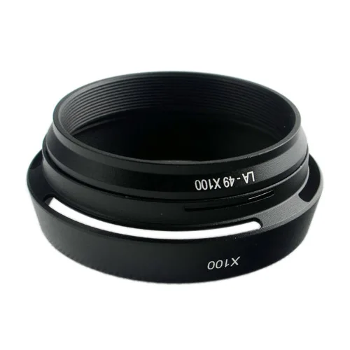 Lens Hood para Fuji Fujifilm Ar-x100 X100s X100t X100f X100v X70 Preto Prata Lh-x100 - Image 3