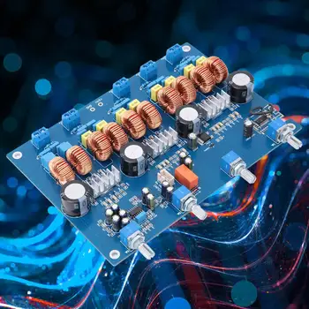 

TPA3116 4.1 Class D Bluetooth Amplifier Board Module 4X50W+100W LED Panel Fully Enclosed Dust-Proof Potentiometer