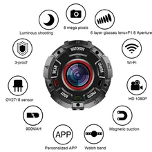 Смарт часы стиль камера управление мобильным телефоном приложение WiFi видеомагнитофон dv HD1080 Рекордер веб-камера Спорт водонепроницаемый браслет видео трекер
