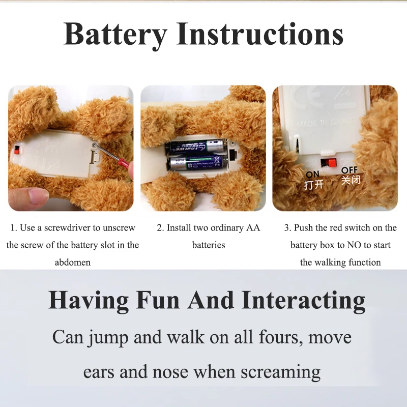 Intelligent simulation electric pet multi-function can wagging/barking/walking interesting interactive robot dog plush toy gift