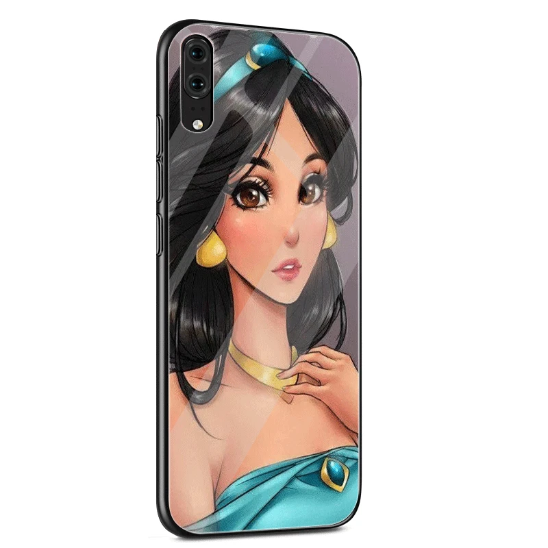 Стеклянный мобильный чехол для телефона huawei P30 P10 P20 7A Y6 Y9 P Smart mate 20 Honor 9 10 8X Lite Pro Чехол модная королева принцесса