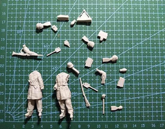 Unassambled 1/35 старинный полицейский стенд включает 2 в зимний Смолы Рисунок набор миниатюрных моделей Неокрашенный