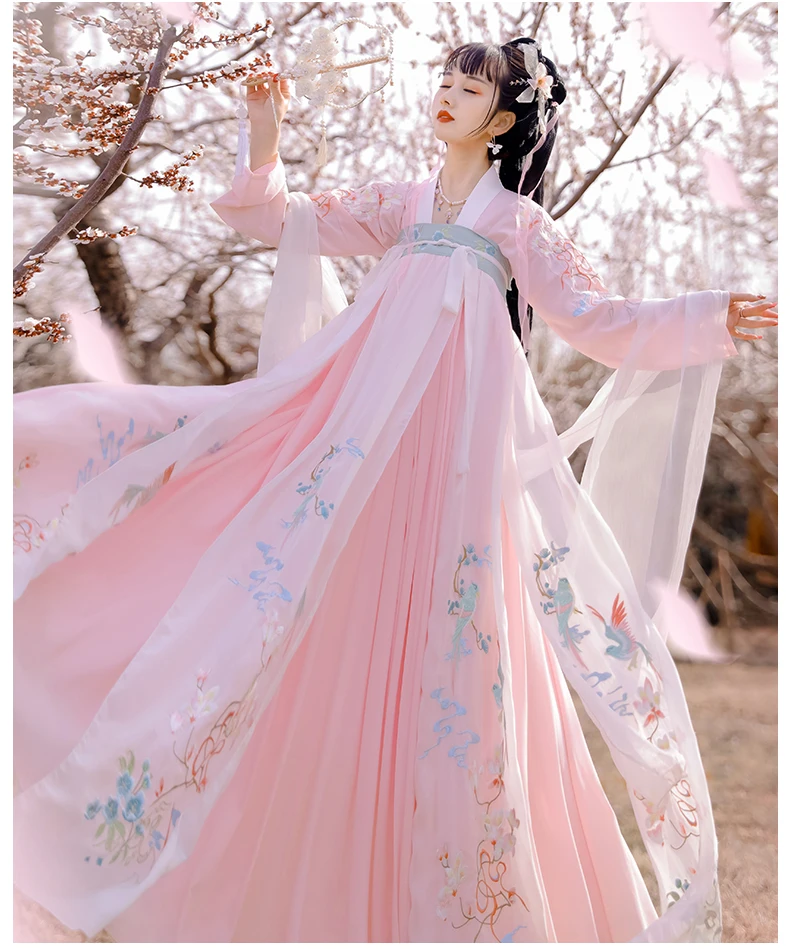 

Hanfu Women Costume Elegant Traditional Chinese Style Hanfu Princess Dress Ancient Folk Tang Suit Fairy Performance Clothing