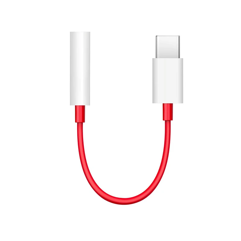 Для OnePlus 7 Pro USB C type C до 3,5 мм аудио адаптер 3,5 мм разъем для наушников музыкальный кабель для OnePlus 7 6t type-C конвертер(N0919 - Цвет: White Red