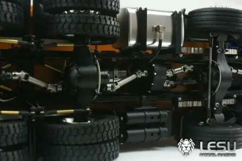 LESU 1/14 Масштаб RC Bz 8*8 гидравлический подъемный самосвал с окрашенным оранжевым I6S радио мотор ESC