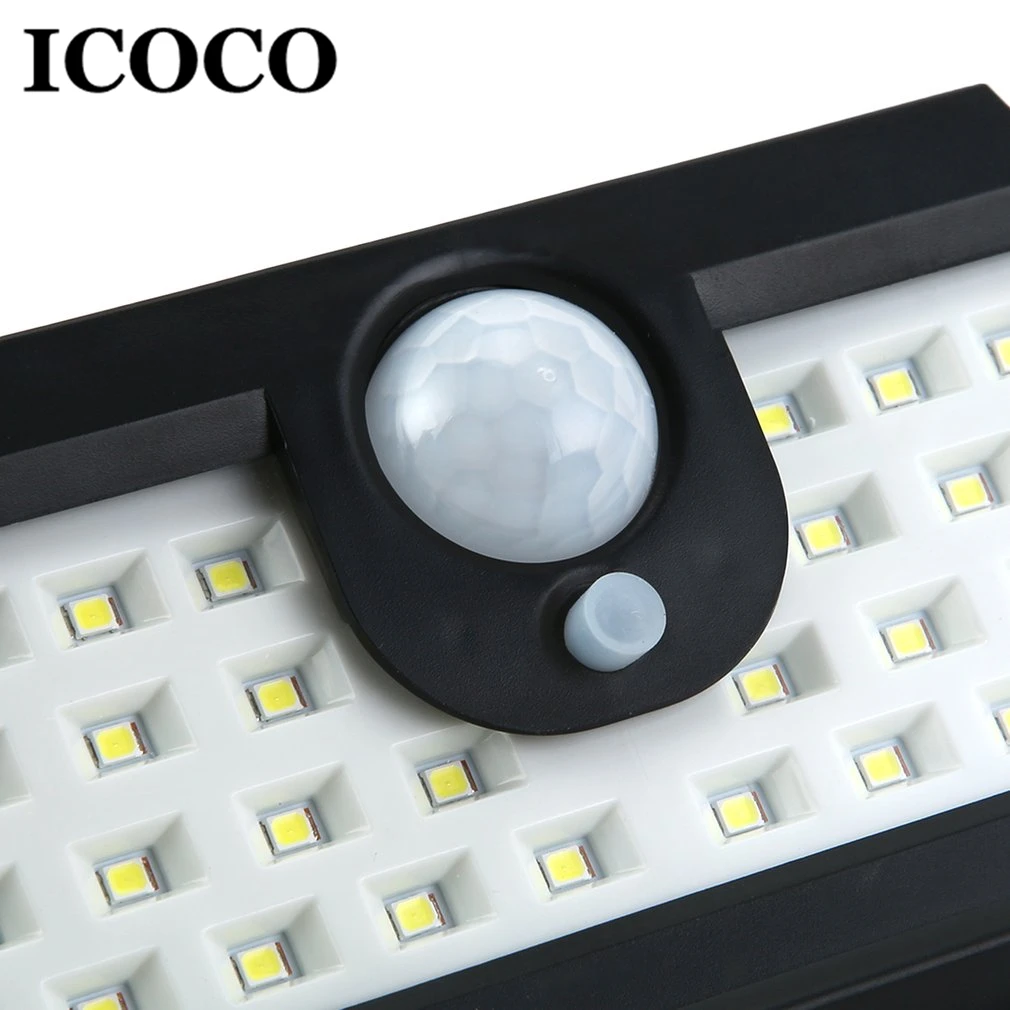 ICOCO 20/32/42/45/62/92 светодиодный солнечный Мощность движения PIR Сенсор настенный светильник аварийного энергосбережения Безопасности Светильник для приготовления пищи на воздухе Водонепроницаемый