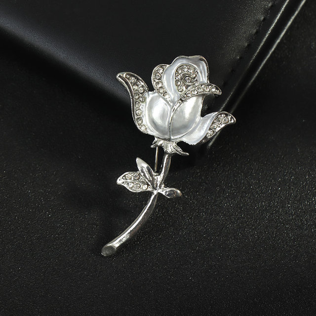 Flower Brooch Lapel Pin Rhinestone Jewelry Women Wedding Pins Large Brooches For Women broche Clothes Accessories