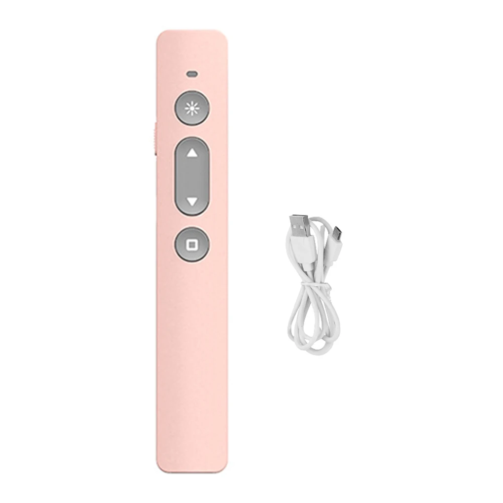 프레젠테이션 리모콘 무선 발표자 포인터, RF 2.4GHz PPT 슬라이드 어드밴서, USB 원격 제어 진동 펜