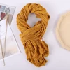 Style Linen Cotton Tassel Scarf Men Scarf For Bufandas Solider Color Spring Autumn Warm Soft Kroean Style Scarves 4