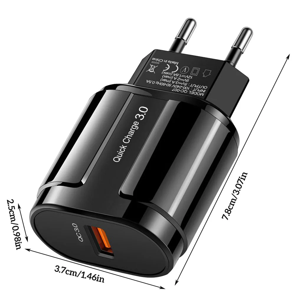 33 Chargerquick Charge 3.0 18w Usb Wall Charger - 3-port Fast Charging For  Samsung, Iphone, Huawei
