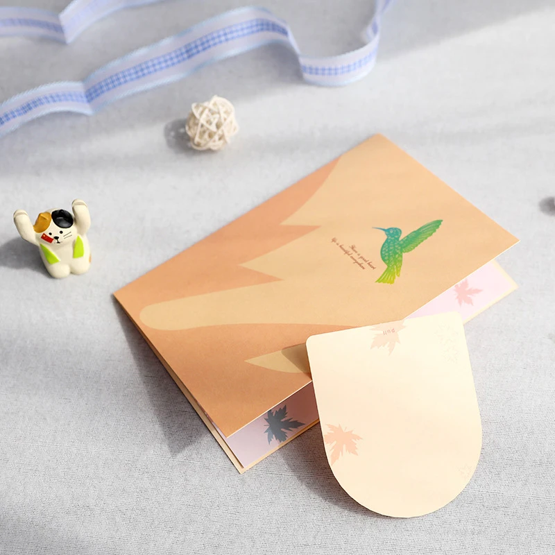 3D Pop-Up Hummingbird Bird Greeting Thinking Of You Card For Birthday Father's Day Mother's Day Wedding Envelope