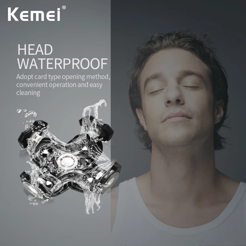 Kaufen Kemei Elektrische Rasierer männer Bart Trimmer 5 in 1 Multi funktion Rasierer kopf waschbar haar clipper nase haar trimmer 5