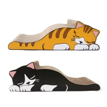 Ленивый кот в форме когтеточка Кошка гофрированные бумажные игрушки Craetive котенок Когтеточка шлифовальный коврик забота о когтях игрушка для обучения