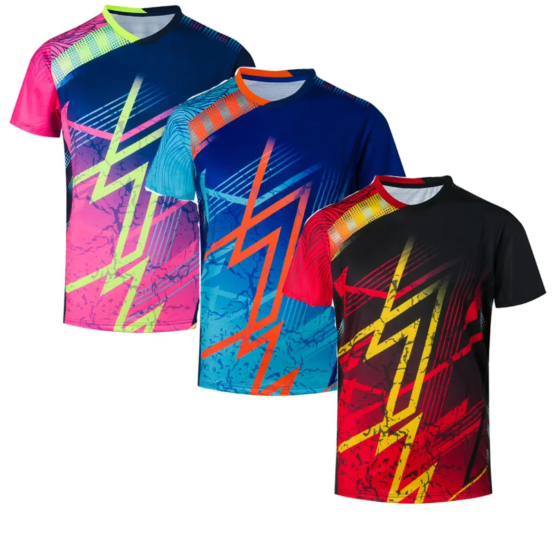 New badminton Shirts Men or Women, Table tennis shirt , Running team exercise training Sport short sleeve t-shirt 1820