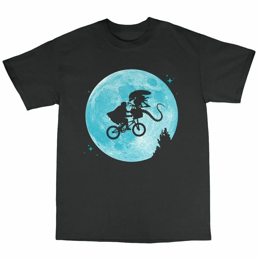 Extra Terrestial Vs Aliens Parody T-Shirt 100% Premium Cotton Phone Home | Мужская одежда