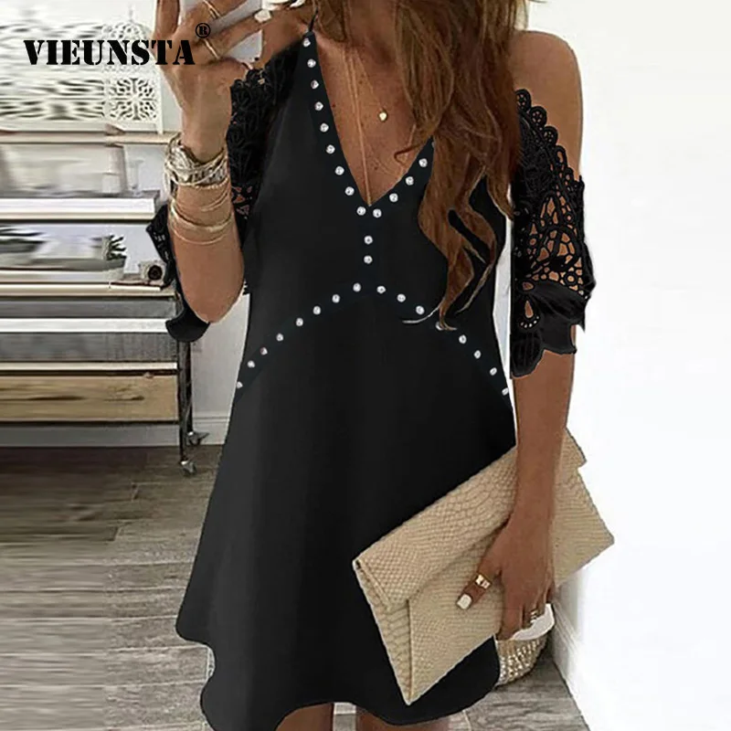 v neck casual short sleeve dresses