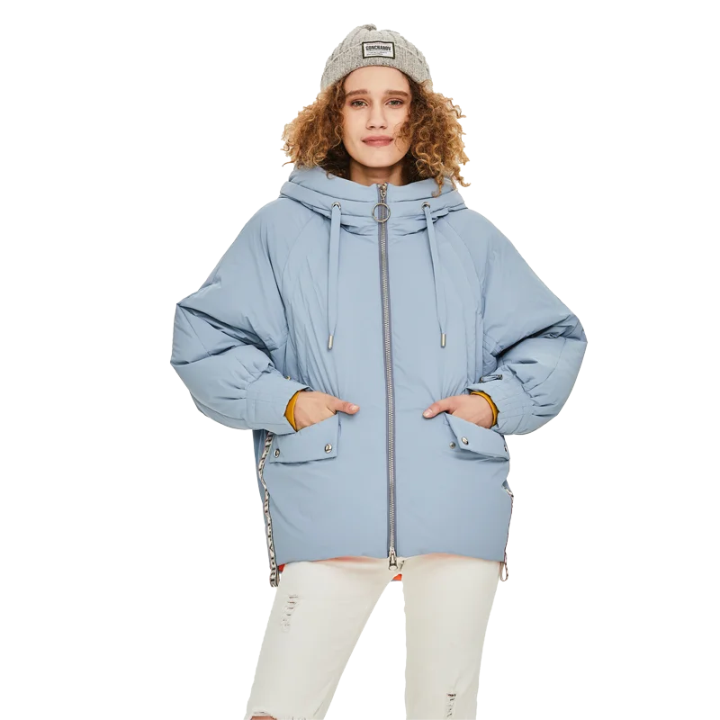Allure Amore зимняя новая модная уличная дизайнерская Брендовая женская белая пуховая куртка Красивая верхняя одежда для девочек пальто
