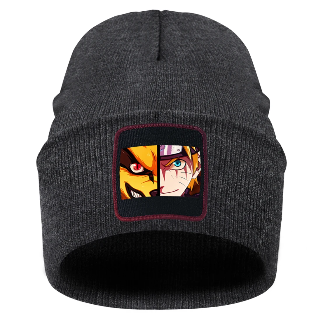 

Naruto Cartoon Eyes Print Knitted Caps Man Hip Hop Fashion Beanie Hat Woman Keep Warm Breathable Hedging Hat Soft Casual Gorras