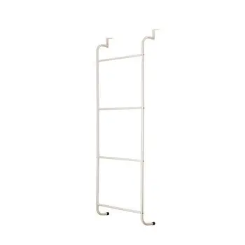 

Multifunctional Metal 4-Layer Trapezoidal Storage Holder Nail-free Hanging Over Door Towel Racks Home Bathroom Storage Shelves