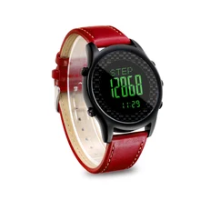 Spovan компасы цифровые с натуральная кожа ремешок спортивные часы наручные Pacer шагомер Водонепроницаемый светодиодный подсветка