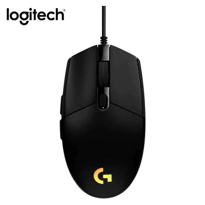 LOGITECH-G102ゲーミングマウス,第2世代,有線,バックライト付き