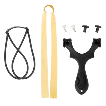 

Flat Leather Bow Slingshot Portable Cam Bow Outdoor Competitive Slingshot crossbow hunting recurve bow archery Arrow