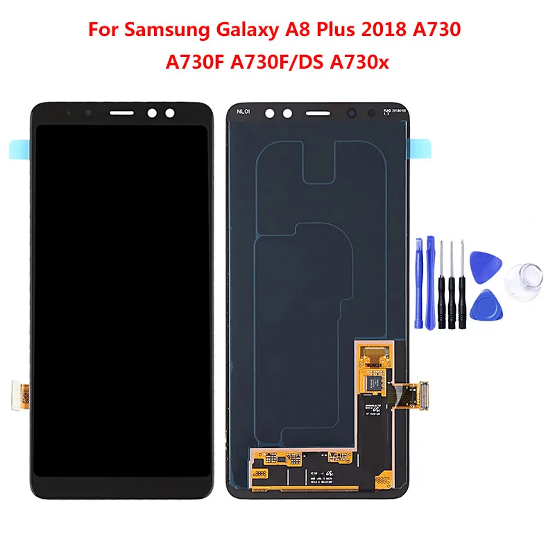 Для samsung Galaxy A5 A7 A8 A520 A530 A720 A730 ЖК-дисплей кодирующий преобразователь сенсорного экрана в сборе Запасная часть