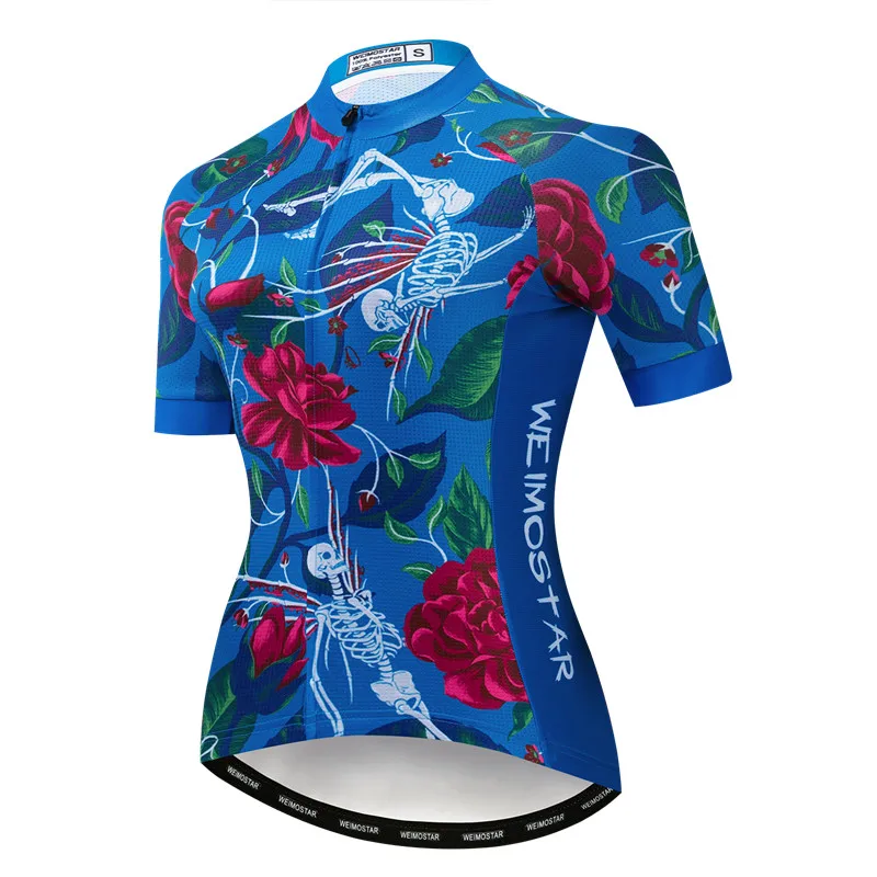 Weimostar Летняя женская велосипедная майка с черепом, велосипедная одежда, Майо Ciclismo, короткий рукав, MTB велосипедная майка, дорожная велосипедная рубашка - Цвет: Model 10