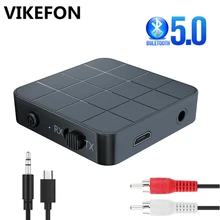 Transmetteur-récepteur audio bluetooth 5.0 4.2, adaptateurs sans fil 2-en-1 pour voiture, télévision, PC et ordinateur, avec prises RCA 3,5 mm, jack 3,5mm et USB