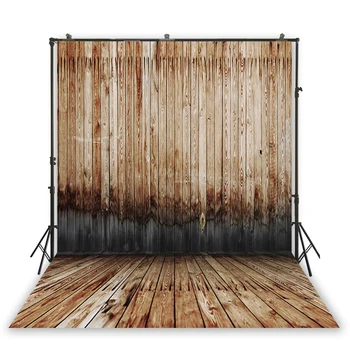 

HUAYI brown wooden planks backdrop rustic old wooden floor board texture photo background children birthday decoratins D-6119