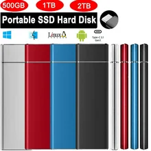 Disque dur externe SSD M.2, USB 3.1, 1 to, 2 to, 4 to, authentique, USB 3.0