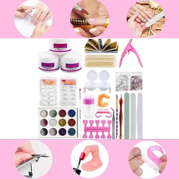 

Manicure Set 12 Color Manicure Set Full Set Of Nail Tools Phototherapy Pen Crystal Powder Nail File