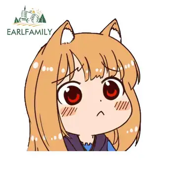 

EARLFAMILY 13cm For Spice And Wolf Fine Car Stickers Vinyl Car Wrap Decal Waterproof Suitable For VAN RV DIY Decoration