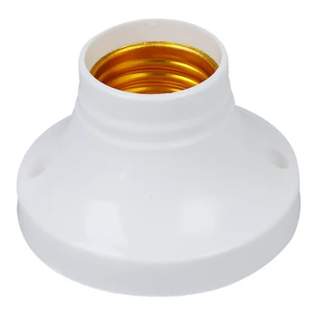 

HOT 10pcs E27 Socket Plastic Light Lamp Holder Base AC250V 6A