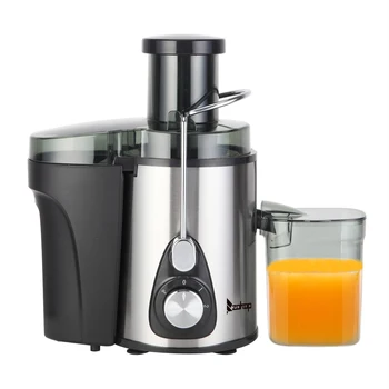

American Standard J02 110V 600W 75MM Large Caliber 600ML Juice Cup 1000ML Slag Cup Double Gear Electric Juicer Stainless Steel