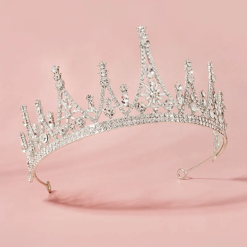 QYY Wedding Crown Bridal Hair Jewelry Rhinestone Hair Accessories for Women Headpiece Bride Headwear Party Tiaras and Crowns