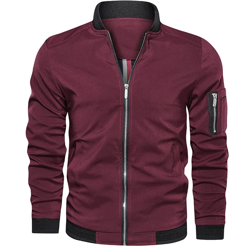 Men Jacket Motorcycle Coats Streetwear British-Style Slim Male Mens Fashion And Simple