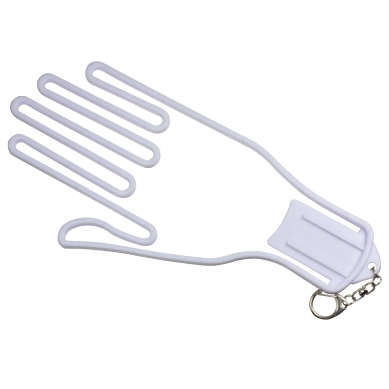 1 Pc Golf Glove Stretcher With Key Chain Plastic Glove Rack Dryer Golf Glove Hanger Holder Golf Accessory